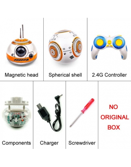Szybka dostawa Aktualizacji Modelu Star Wars RC BB-8 Droid Robot BB8 piłka Inteligentny Robot Kid Toy Prezent Z Dźwiękiem 2.4G Z