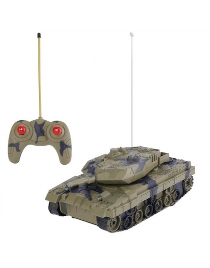 Dzieci 1:24 4CH Elektryczny Pilot Tank Walki Pojazdów Bitwa Światła Muzyka RC Radio Zbiornik Zabawki Turret Obrót Chłopców Zabaw