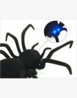 Elektroniczne zwierzątko Pilot Symulacji tarantula Oczy Połysk inteligentny czarny Pająk 4Ch Halloween RC Tricky Prank Straszny 