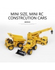 Innowacyjny Mini RC Samochodu Inżynierii Stopu Modelu Ciężarówki Pojazdu Zabawki Spychacz Żuraw Ciężarówka Zabawka Zdalnego Ster