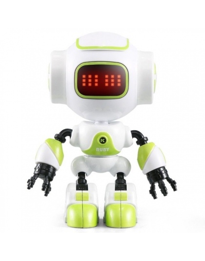 JJRC R9 RC Robot Dotykowe LED Oczy Smart Voice DIY Gest Korpus Ze Stopu Mini Robot Model Toy Prezent dla dzieci