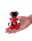 99611 Mini RC Robot Inteligentny Robot Dotykowy Sterowania DIY Modelowanie Dyskusja Led RC Zabawki Posiadacz Telefonu Prezent dl