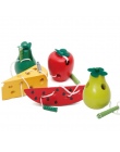 Drewniane Edukacja Dla Dzieci Przedszkole Mysz Nici Ser Plaything Wczesna Nauka Edukacja Zabawki Pomoce Dydaktyczne Montessori M