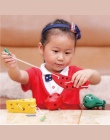 Drewniane Edukacja Dla Dzieci Przedszkole Mysz Nici Ser Plaything Wczesna Nauka Edukacja Zabawki Pomoce Dydaktyczne Montessori M