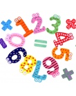 15 sztuk/zestaw Montessori Numer Dziecko Lodówka lodówka Magnesy Rysunek Stick Matematyki Drewniane Edukacyjne Dla Dzieci Zabawk