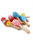 1 sztuk Kolorowe Drewniane Marakasy Baby Shaker Grzechotka Instrument muzyczny Dla Dzieci Party Prezent Zabawki Dla Dzieci