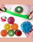DIY Magiczny Kryształ Śluzu Kit Polimeru Gliny Zabawki Miękkie Gumowe Owoców Szlam dla Dzieci Inteligentny Ręcznie Plastelina Bł