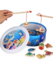 Nowe Dzieci Dziecko Zabawki Edukacyjne Zabawki Ryb Drewniane zabawki Magnetyczne Połowów Zestaw Gry dla Dzieci 20 Sztuk z Prezen