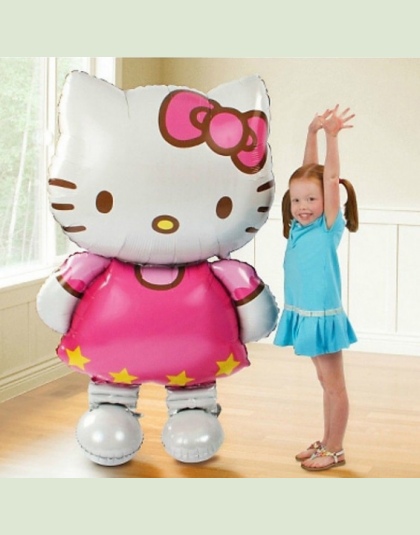 116*65 cm duże rozmiary Hello Kitty Cat foliowe balony cartoon urodziny dekoracje ślubne strona nadmuchiwane air balloons Klasyc