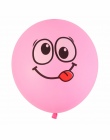10 Sztuk/partia Śliczne Wydrukowano Wielkie Oczy Uśmiech Nadmuchiwane Zabawki Z Okazji Urodzin Strona Dekoracji Nadmuchiwane Air