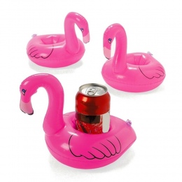 1 SZTUK Mini Flamingo Pływający Nadmuchiwany Drink Can Uchwyt Na Telefon komórkowy Stojak Pool bath Zabawki Event Party Supplies
