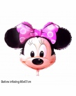 Mickey Minnie Balon Ślub Birthday Party Folia Aluminiowa Kulki Powietrza 3D Cartoon Dziecko Zabawy Squishy Antystres Dzieciak Za