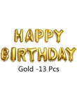 13 sztuk/partia 16 inch Złota W Kształcie Z Okazji Urodzin Pismo Nadmuchiwane Balony Foliowe Balony Balon Powietrza Nadmuchiwane