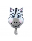 6 Sztuk Mini Tygrys Lew Zebra Jelenie Głowy Zwierząt Balon Foliowy Świnia Krowa Głowę Słonia Balony Urodziny Prezenty Dla Dzieci