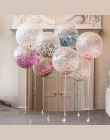 10 sztuk Powietrza Balon Balony Multicolor Konfetti Papieru Chcąc Lampiony Birthday Party Dekoracje Ślubne Wyczyść Pompowany Bal
