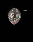 10 sztuk Powietrza Balon Balony Multicolor Konfetti Papieru Chcąc Lampiony Birthday Party Dekoracje Ślubne Wyczyść Pompowany Bal