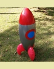 Nowe Zabawki Dmuchane Napompować Czerwony Rakiety Modelu Zabawki Dla Dzieci Urodziny Strona Dekoracji Zabawki Astronauta Miejsca