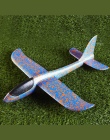 Zabawy na świeżym powietrzu ultralekki rąk rzucanie samolot model pianka samoloty dzieci rzucanie szybowca zabawki dla dzieci Zm