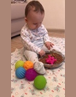 6 sztuk Teksturowane Wielu Ball Zestaw miękkie rozwoju dziecka dotykowe zmysły zabawki Dziecko dotykowy ręcznie szkolenia Masaż 
