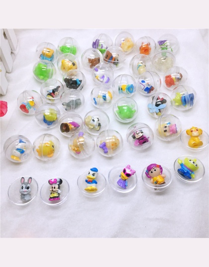 30 sztuka/paczka 28mm średnica przezroczyste plastikowe ball kapsułki zabawki z wewnątrz różnych rysunek zabawki dla automat, ja