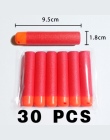 30 Sztuk 9.5x1.8 cm Czerwony Karabin Snajperski Bullets Rzutki dla Nerf Mega Dzieci zabawka Pistolet Pianki HongChi Refill Rzutk