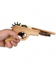 1 sztuk/zestaw Kula Rubber Band Launcher Drewniane Pistolet Ręcznie Strzelanie Pistolet Pistolety Zabawki Prezenty Chłopcy Zabaw