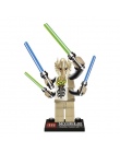 Pojedyncze Sprzedaż jedi Star Wars Łukasz Leia Han Solo Anakin Darth Vader Yoda Jar Jar Model Building Blocks Zabawki starwars f