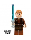 Pojedyncze Sprzedaż legoing Star Wars Łukasz Leia Han Solo Anakin Darth Vader Yoda Jar Jar Klocki Zabawki starwars legoings figu
