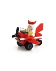 Mini City Budowa Modelu Building Blocks Zabawki Samochodów Inżynier Żołnierz Ciężarówka Zabawki Edukacyjne dla Dzieci Przedszkol