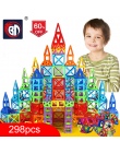 100-298 sztuk Bloki Magnetyczne Projektant Budowy Zestaw Modelu i Budowlane Zabawki Plastikowe Magnetyczne Bloki Zabawki Edukacy