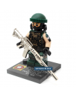 Wojsko Swat Policja Gun Broń Paczka Armii żołnierze cegiełki Cegły Zestaw Model MOC Ramiona Miasto Policja Wojskowy Serii