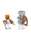 Pojedyncze Sprzedaż HOT Minecrafted Action Figures Zabawki Diament Armor Steve Alex Czarownica Zombie Szkielet Kompatybilny Lego