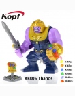 Jedna Sprzedaż Super Heroes Avengers 3 Thanos Nieskończoność Gauntlet Z 24 sztuk Moc Kamienie Vision KF805 Building Blocks Zabaw