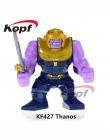 Jedna Sprzedaż Super Heroes Avengers 3 Thanos Nieskończoność Gauntlet Z 24 sztuk Moc Kamienie Vision KF805 Building Blocks Zabaw