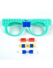 Tumama Nowe Okulary Bloki płyta Fundamentowa Kompatybilny z Legoed Minecrafted DIY Zabawki Edukacyjne Śmieszne Okulary Ramki Ceg