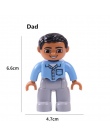 Pojedyncze Sprzedaż Big Size Rodzina serii Building Blocks Charakter Kompatybilny Z Legoingly Duplo Figurki Zabawki Dla dzieci D