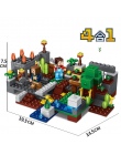 Mój Świat Minecrafted Figury Building Blocks 4 w 1 DIY Ogród Minecraft Klocki Kompatybilne Legoed Miasto Edukacyjne Zabawki Dla 