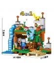 Mój Świat Minecrafted Figury Building Blocks 4 w 1 DIY Ogród Minecraft Klocki Kompatybilne Legoed Miasto Edukacyjne Zabawki Dla 
