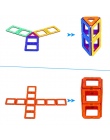 54 sztuk Duży Rozmiar Magnetyczne Klocki Trójkąt Kwadrat Cegły projektant Oświecić Zabawki Magnetyczne Darmowe Naklejki Prezent