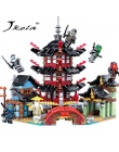 [Jkela] Nowy Ninja Świątyni + Ninja Motocykl DIY Building Block edukacyjne Zabawki dla dzieci prezenty Kompatybilny z legoing ni
