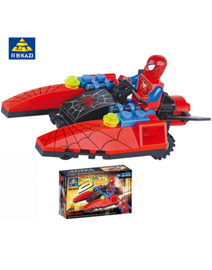 KAZI 6005 Legoings Super Heroes Klocki Przyjaciele Spiderman Fire Bird Cegły Zabawki Edukacyjne dla Dzieci Prezent Na Boże Narod
