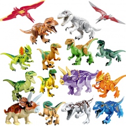 Legoing Jurajski Świata Dinozaurów Tyrannosaurus Rex Pterosauria Triceratops Klocki Zabawki Dla Dzieci Legoings Dinozaur