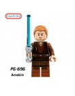 Star Wars Jedi Chewbacca Klocki Han solo Darth Vader legoing Figury Jango Fett Obi Wan Modele Zabawki dla dzieci bk37