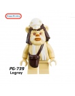 Star Wars Jedi Chewbacca Klocki Han solo Darth Vader legoing Figury Jango Fett Obi Wan Modele Zabawki dla dzieci bk37