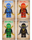 8 sztuk Kompatybilny Legoing Ninjago Figurki Klocki Zestaw 2018 Nowy Ninjago Mini Rysunek Lloyd Kai Zane Silah Pythor Party