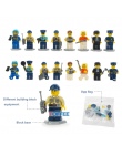 8 Sztuk DIY Policjant Figurki Miasta Strażak Mag Nauczyciel Pielęgniarka Legoed City Building Blocks Zabawki Kompatybilny Prezen