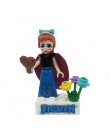 Figurka Księżniczka Książę Anna Elsa Syrenka Kopciuszek Roszpunka Belle Merida Maleficent Figurki Zabawki dla Dzieci Legoings