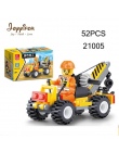 Joyyifor Budowy pojazdu Spychacz Koparka Wózek Widłowy Dźwig Klocki LegoINGlys Minifigure Samochody Zabawki Dla Dzieci