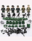 Gorąca Sprzedaż SWAT Figurki Wojskowe Mini Figurki City Super Policja Mini Broń Pistolet Zestaw Klocki Budynku Zabawki Dla Dziec