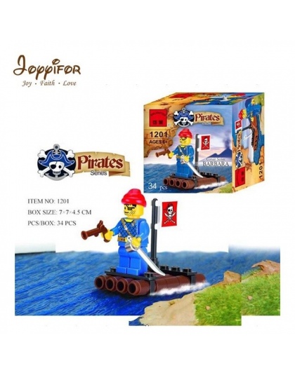 Piraci Joyyifor 34 SZTUK morza Małe drewna Pistolet Miecz LegoINGlys Building Blocks Zabawki Najlepszy Prezent Dla Dzieci